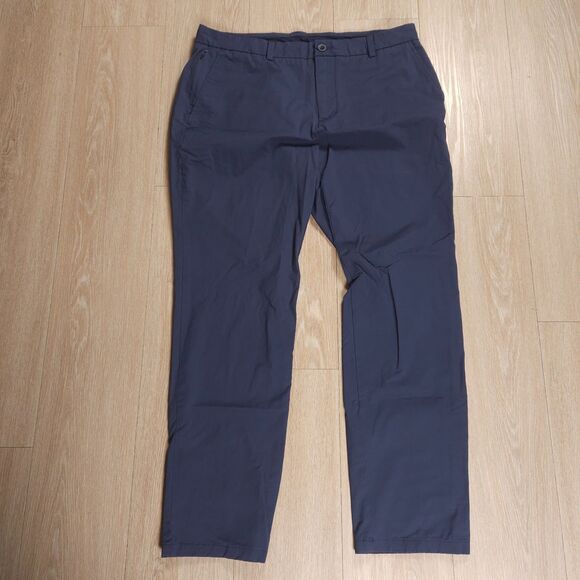 Vineyard Vines OTG Chino Pants Mens 35x30 Blue On The Go Performance Casual - Picture 1 of 12